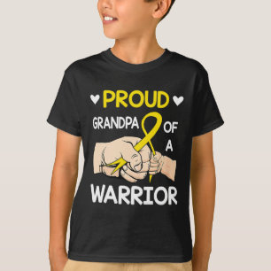 Bump Proud Grandpa eines Kriegers Krebs der Kindhe T-Shirt