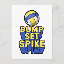 Bump Set Spike Volleyball Sport Postkarte