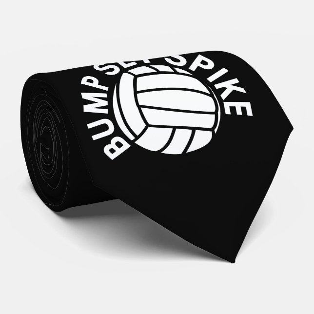 Bump-Set-Spike-Volleyballmannschaft Krawatte (Gerollt)