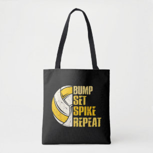 Bump Set Spike Wiederholung Volleyball Funny Funny