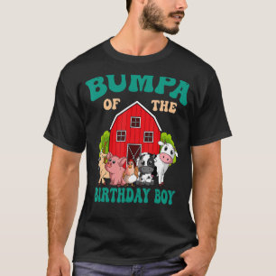Bumpa of the Birthday Boy Farm Animal Bday Family T-Shirt