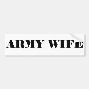 Bumper Sticker Army Wife Autoaufkleber
