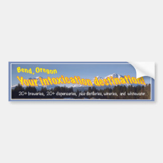 Bumper Sticker Bend Intoxication Destination Autoaufkleber