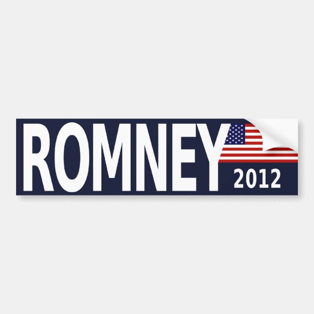 bumpersticker_romney_2012 autoaufkleber (Vorne)