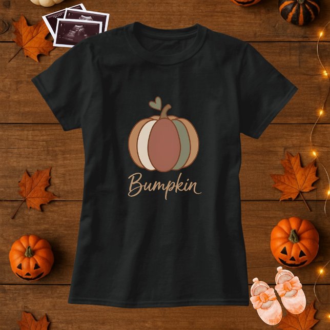 Bumpkin Niedliche Schwangerschaft Halloween T-Shirt (Von Creator hochgeladen)