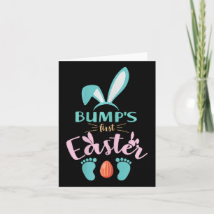 Bumps erste Oster-Schwangerschaftsankündigung Oste Karte