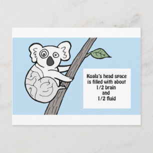 Bumpy Brains Koala Postkarte