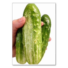 Bumpy Cucumbers, adjektive Lesekarten Tischnummer
