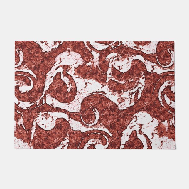 Bumpy felsigen Korallen und weiße Flecken Fußmatte (Vorderseite)