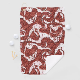 Bumpy felsigen Korallen und weiße Flecken Golfhandtuch