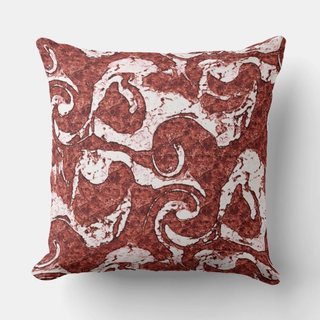 Bumpy felsigen Korallen und weiße Flecken Kissen (Vorderseite)