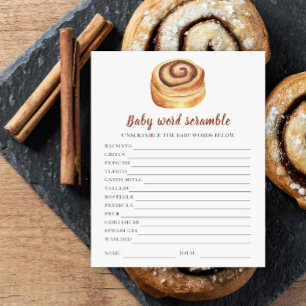 Bun Baby Dusche - Baby Word Scramble