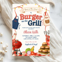 Bun & Burgers Gingham BBQ Coed Babyparty