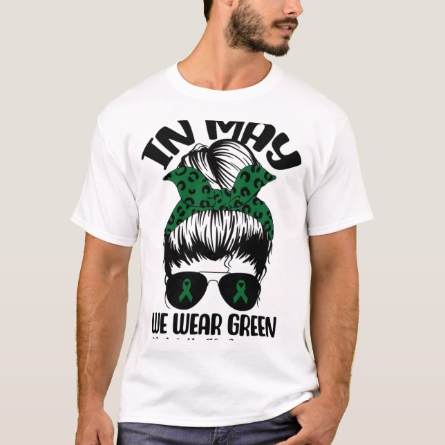 Bun im Mai tragen wir ein grünes Bewusstsein für p T-Shirt (Vorderseite)