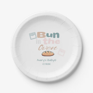 Bun im Oven BaBy Q Dusche Pappteller