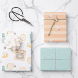 Bun in der Oven Baby Dusche Geschenkpapier Set