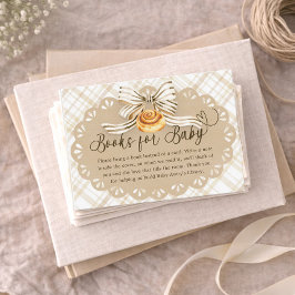 Bun in Oven Baby Shower Books for Baby Card Begleitkarte