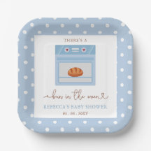 Bun in Oven Blue Baby Babydusche
