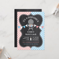 Bun in Oven Gender Reveal Baby Shower Invitati