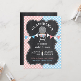 Bun in Oven Gender Reveal Baby Shower Invitati Einladung