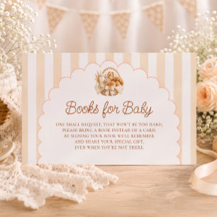 Bun in the Oven Baby Shower Bücher für Baby Begleitkarte