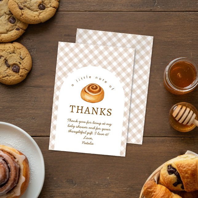 Bun In The Oven Baby Shower  Dankeskarte (Von Creator hochgeladen)