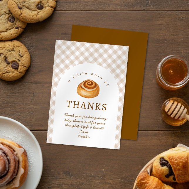 Bun In The Oven Baby Shower  Dankeskarte (Von Creator hochgeladen)