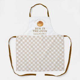 Bun In The Oven Baby Shower Personalized Baking Schürze