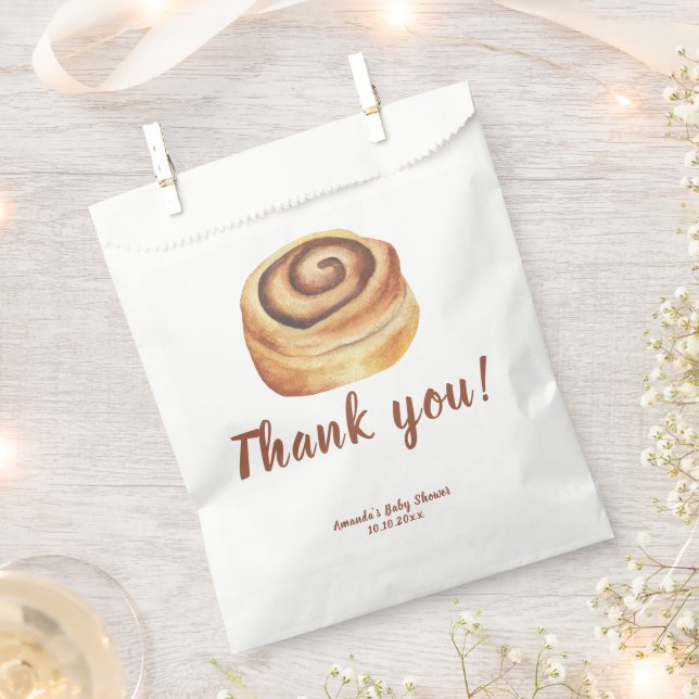 Bun in the oven Baby Shower Thank you Geschenktütchen (Ausgeschnitten)