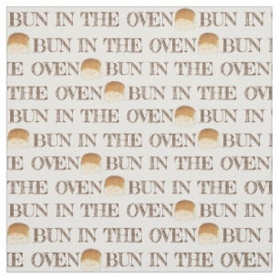 Bun in the Oven Bread Dinner Roll erwartet Baby Stoff