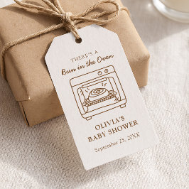 Bun in the Oven Favor Tag Geschenkanhänger