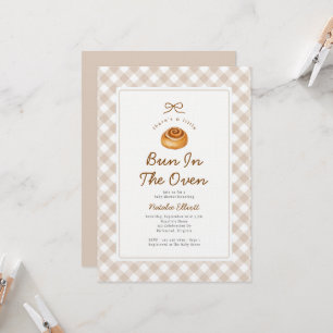 Bun In The Oven Geschlechtsneutrale Babyparty Einladung