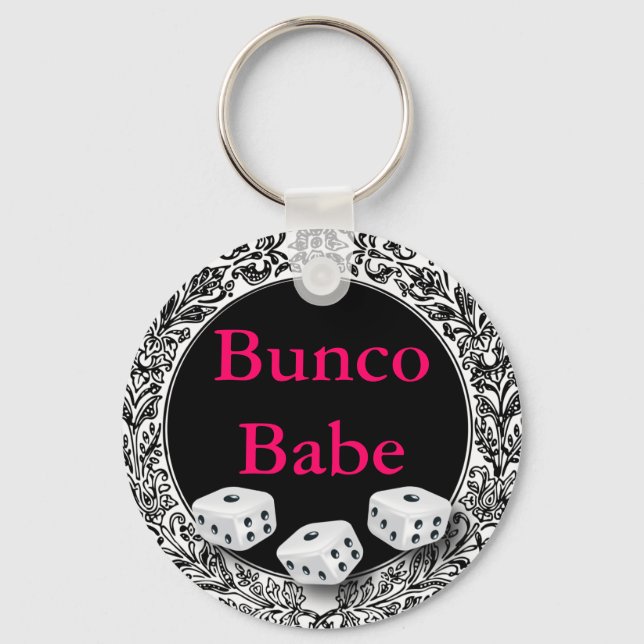 Bunco Babe Vintages Design Schlüsselanhänger (Vorderseite)