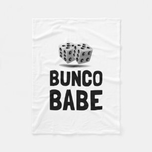 Bunco-Babe-Würfel Fleecedecke