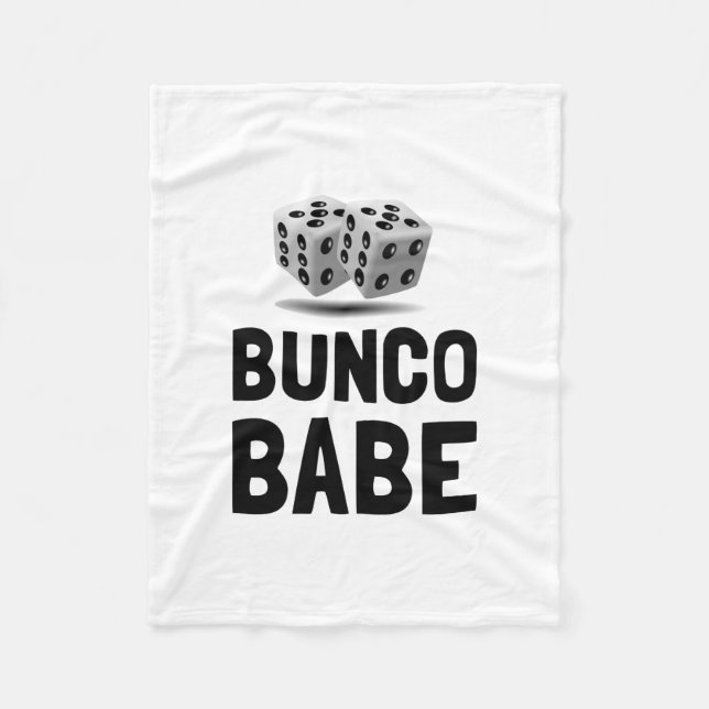 Bunco-Babe-Würfel Fleecedecke (Vorderseite)