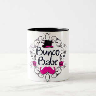 Bunco Baby mit rosa Zylinder und dem rosa Zweifarbige Tasse