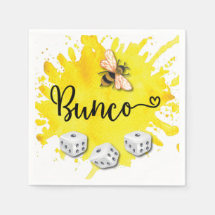 Bunco Bee Dice Party Serviette