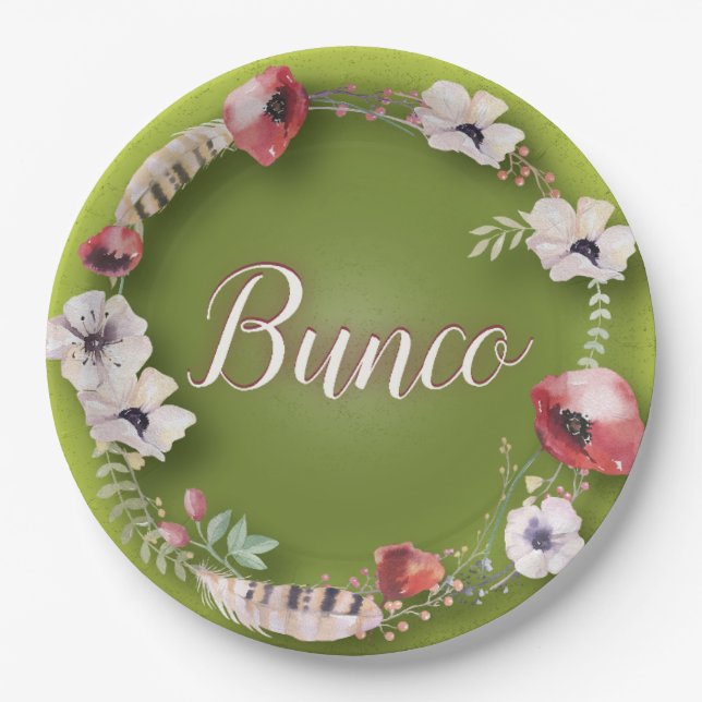 Bunco Boho PapierTeller (Vorderseite)
