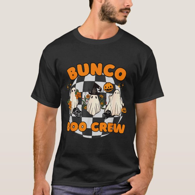 Bunco Boo Crew Bunco Halloween Dice  T-Shirt (Vorderseite)