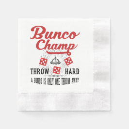 Bunco Champ Party Napkins Serviette