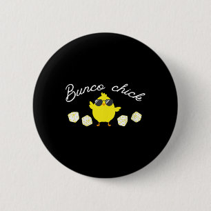 Bunco Chick Oaster Spring Bunco Dice Button