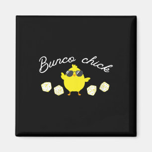 Bunco Chick Oaster Spring Bunco Dice Magnet