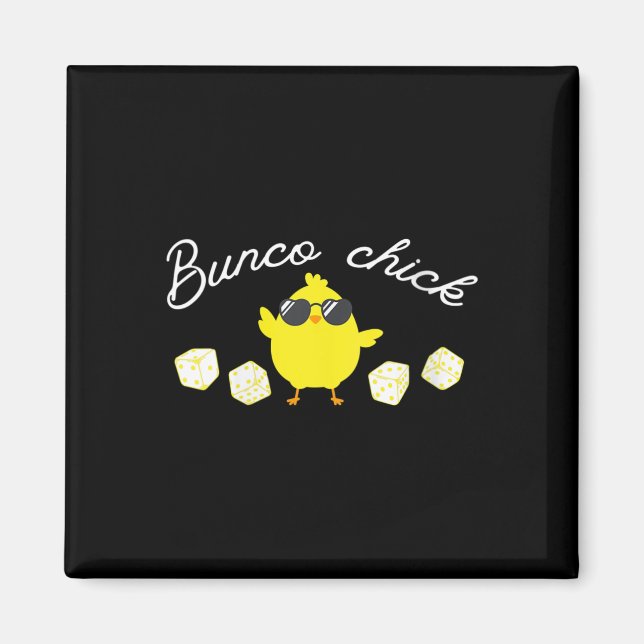 Bunco Chick Oaster Spring Bunco Dice Magnet (Vorne)