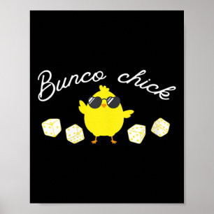 Bunco Chick Oaster Spring Bunco Dice Poster