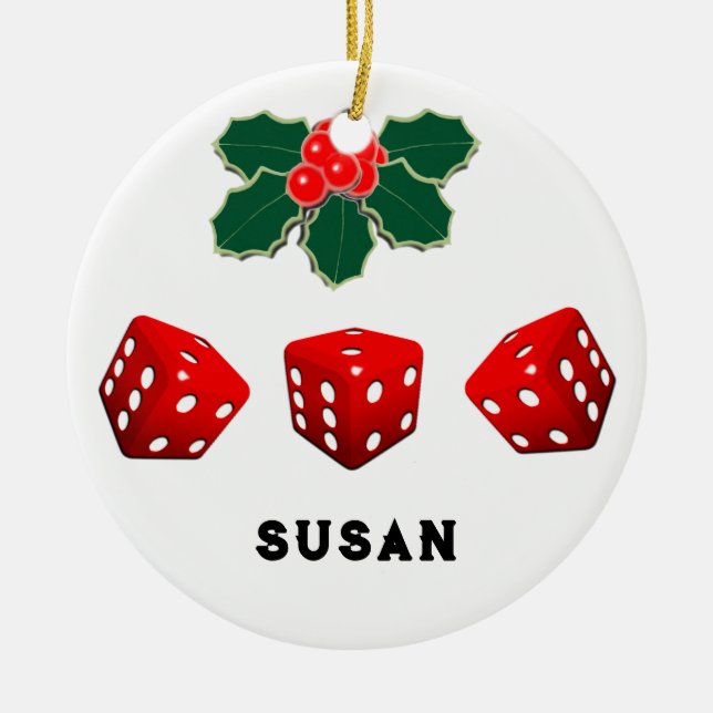 Bunco Christmas Keramik Ornament (Vorne)