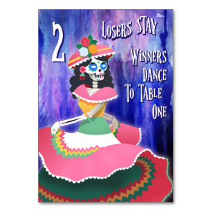 Bunco Day of the Dead October Halloween, Tabelle 2 Tischnummer