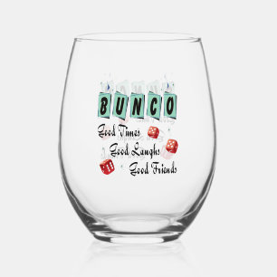 Bunco Dice Friend Weinglas Ohne Stiel