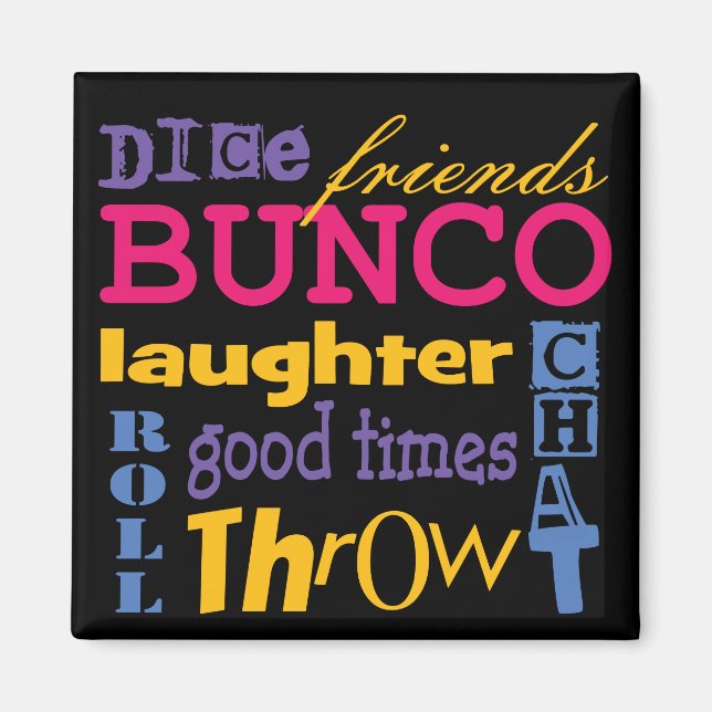 Bunco Dice Friends Magnet (Vorne)