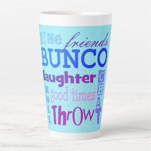Bunco Dice Friendship Typografy Fun Milchtasse