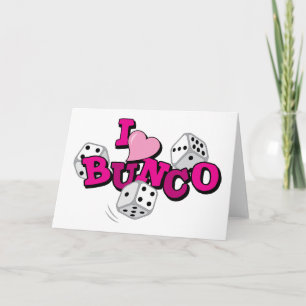 Bunco Dice Game Karte
